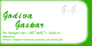 godiva gaspar business card